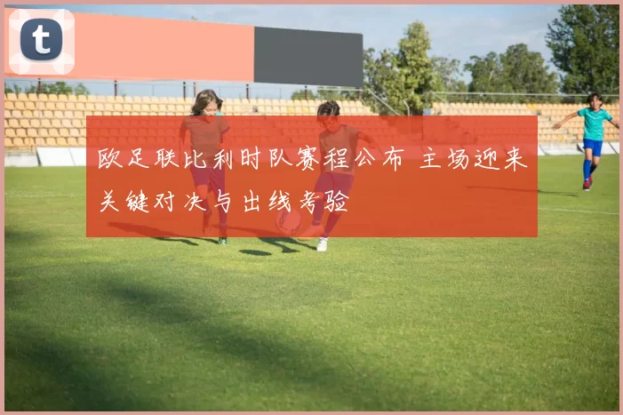 欧足联比利时队赛程公布 主场迎来关键对决与出线考验